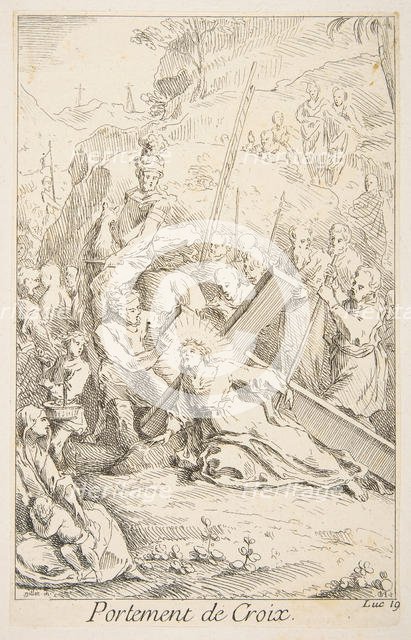 Carrying the Cross.n.d. Creators: Claude Gillot, Jacques Gabriel Huquier.