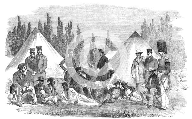 Encampment of the Grenadier Guards, at Constantinople - from a daguerreotype by J. Robertson, 1854. Creator: Unknown.