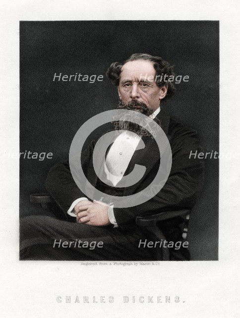 Charles Dickens, English novelist and journalist, 1876.  Artist: Unknown.