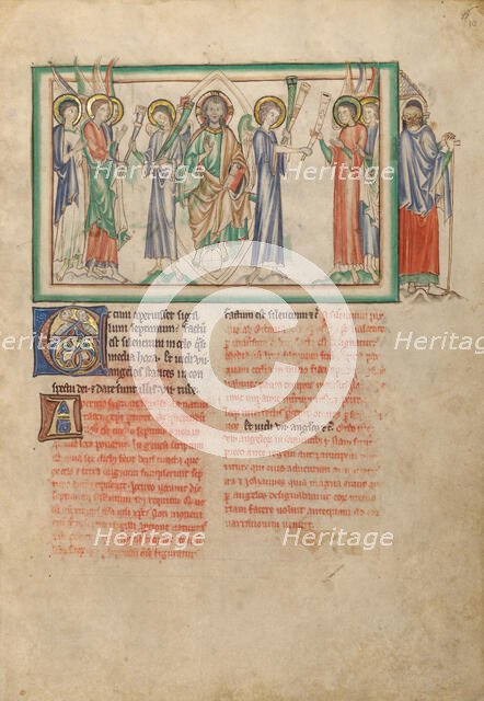 The Opening of the Seventh Seal: The Distribution of Trumpets, about 1255-1260. Creator: Unknown.