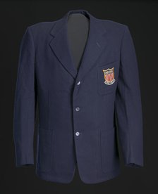 Blazer, tie, and belt worn by Ted Corbitt for the 1952 Helsinki XV Olympics, 1952. Creator: Unknown.