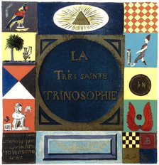 Title page of La Tres Sainte Trinosophie, 18th century. Artist: Unknown