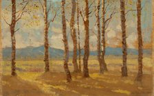 Birches in Autumn, 1900-1910. Creator: Ferdinand Katona.