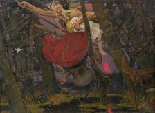 Baba Yaga , 1917. Creator: Vasnetsov, Viktor Mikhaylovich (1848-1926).