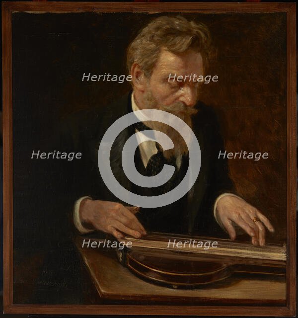 Portrait of a Musician, 1908. Creator: Aleksander Sochaczewski.