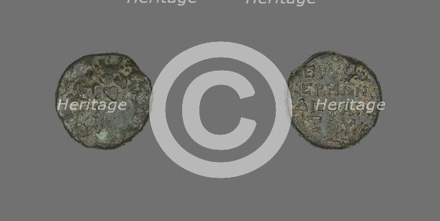 Coin Depicting the God Dionysos, 300-200 BCE. Creator: Unknown.