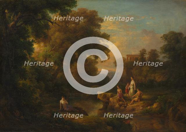 Diana and Her Nymphs, 1853. Creator: Károly Markó (Hungarian, 1791-1860).