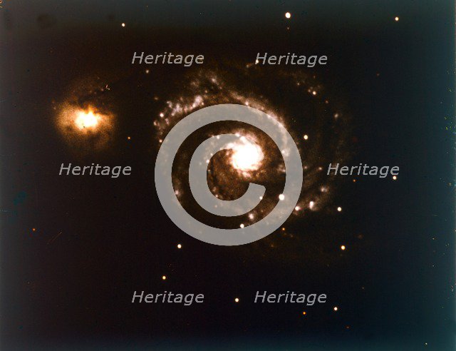 Whirlpool Galaxy in Canes Venatici. Creator: NASA.