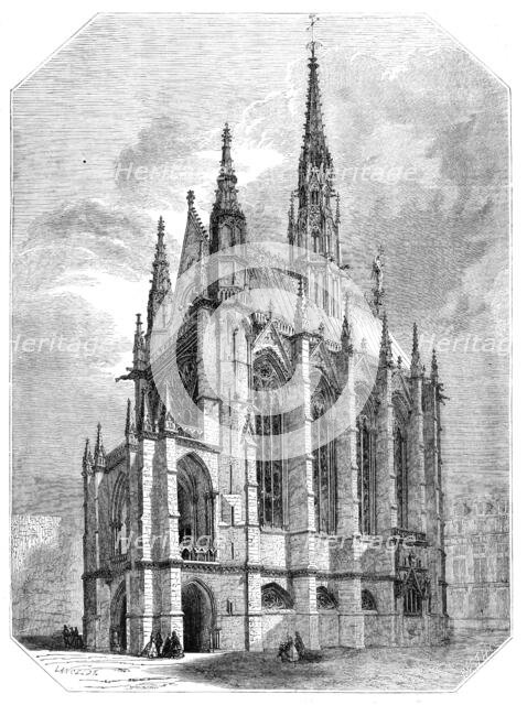 The Saint Chapelle, Paris - Restored, 1856.  Creator: Lancelot.