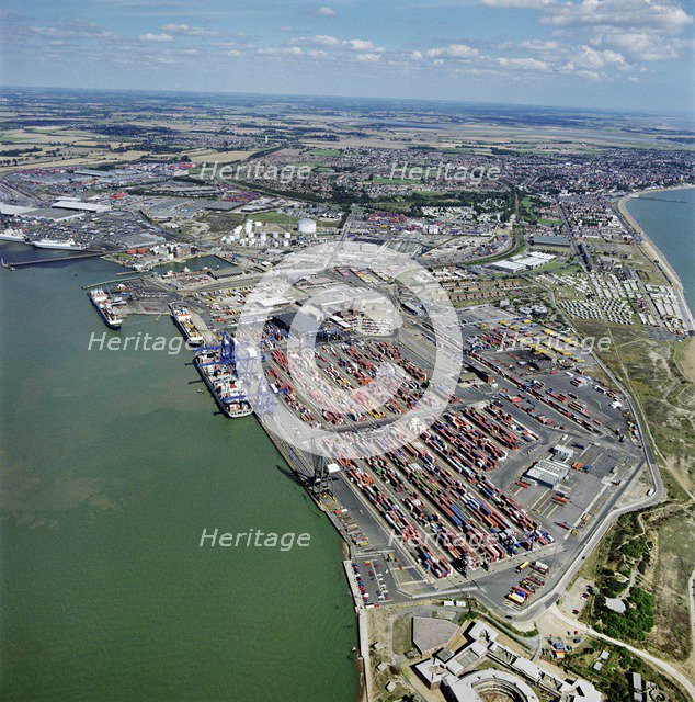 The Port of Felixstowe, Suffolk, 1997. Artist: Aerofilms.
