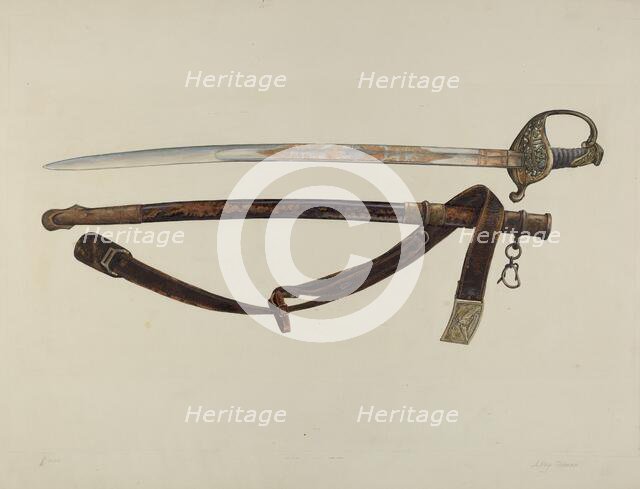 Sword, 1935/1942. Creator: A. R. Tolman.