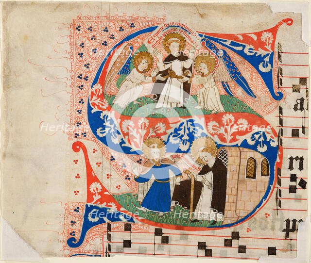 Illuminated Letter S from an Antiphon, about 1450. Creator: Unknown.