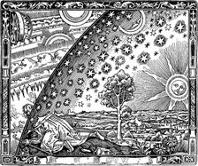 The edge of the firmament (Flammarion engraving) From L'atmosphère. Météorologie populaire by Camill Artist: Anonymous  