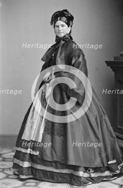 Mrs. N.P. Banks, between 1855 and 1865. Creator: Unknown.