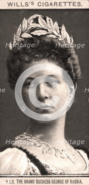 H.I.H The Grand Duchess George of Russia, 1908.Artist: WD & HO Wills