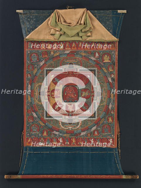 Mandala of Raktayamari, late 14th century. Creator: Mikyo Dorje.