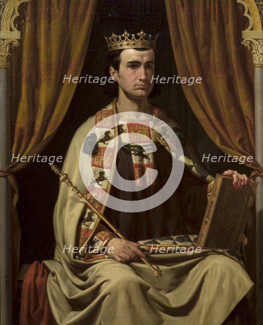 Portrait of Alfonso X (1221-1284), King of Castile, León and Galicia.