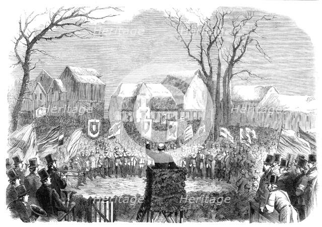 The Schleswig-Holstein Difficulty: great meeting in favour of Prince Frederick..., 1864. Creator: Unknown.