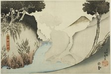 Landscape in Mist (Muchu no sansui), from an untitled series of landscapes, c. 1832. Creator: Utagawa Kunisada.