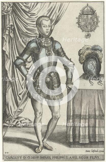 Portrait of Don Carlos, 1546-1562. Creator: Frans Huys.