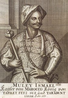 Moulay Ismaïl Ibn Sharif, King of Morocco, 1726. Artist: Anonymous  