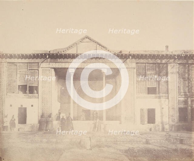 [Palace of the Shah, Teheran, Iran], 1840s-60s. Creator: Possibly by Luigi Pesce.