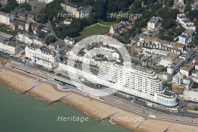 Marine Court flats and the Royal Victoria Hotel, St Leonards, East Sussex, 2016. Creator: Damian Grady.