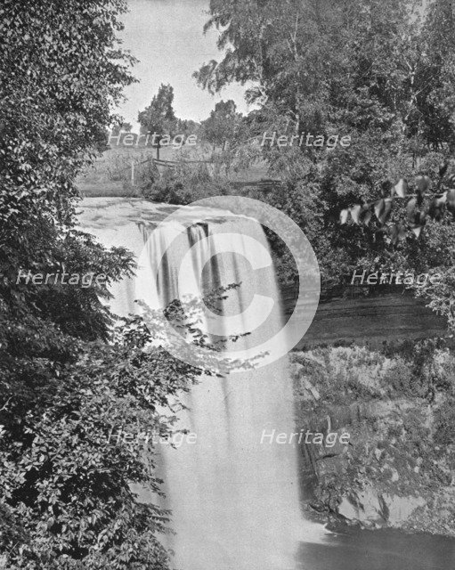 Minnehaha Falls, Minneapolis, Minnesota, USA, c1900.  Creator: Unknown.
