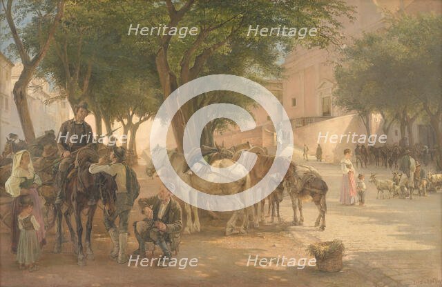 At the Capuchin Monastery in Rome, 1911. Creator: Edvard Frederik Petersen.