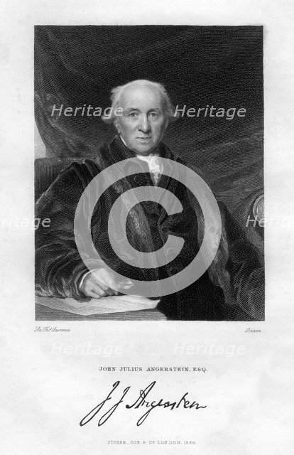 John Julius Angerstein (1735-1823), English philanthropist and merchant, (1829). Artist: Scriven
