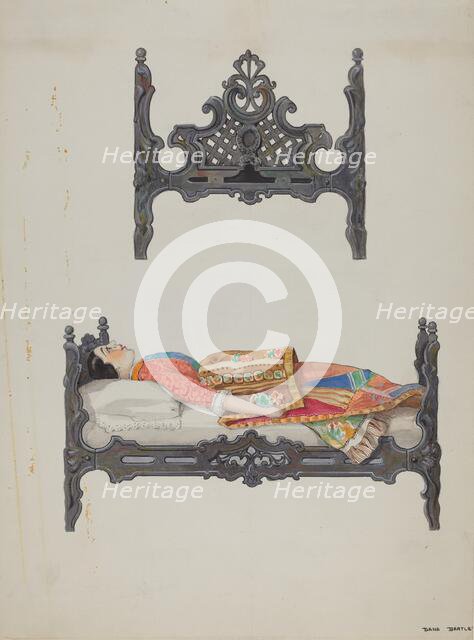 Doll Bed, c. 1937. Creator: Dana Bartlett.