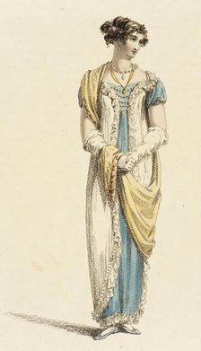 Fashion Plate (Full Dress), 1813. Creator: Rudolph Ackermann.