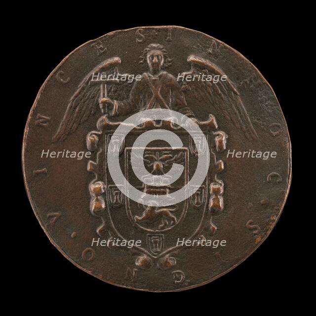 Shield of Arms Held by an Angel of the Resurrection [reverse], c. 1573. Creator: Unknown.