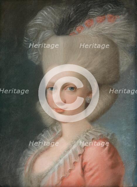 Lady with a wig, 1780-1810. Creator: Jozef Fridrich Wagner.
