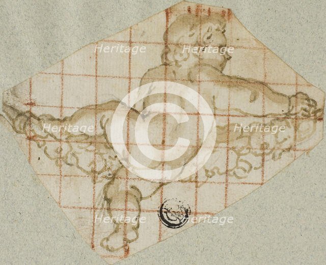 Putto with Garland, n.d. Creator: Andrea Lilio.