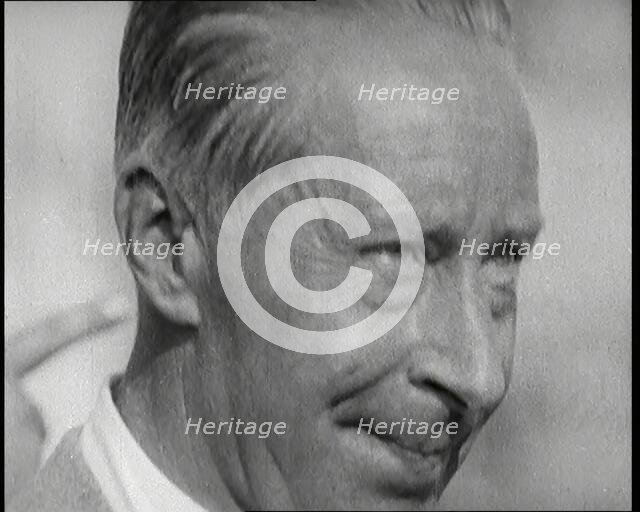 Kaiser Wilhelm II of Germany Watching an Auto-Gyro Being Tested, 1926. Creator: British Pathe Ltd.