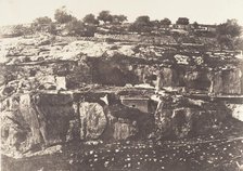 Jérusalem, Village de Siloam, Monolithe de forme égyptienne, 2, 1854. Creator: Auguste Salzmann.