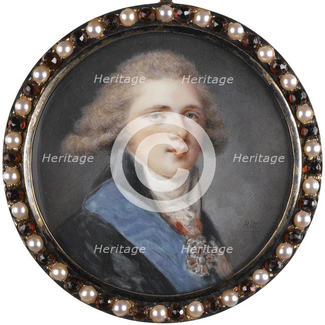 Portrait of Grand Duke Alexander Pavlovich of Russia. Artist: Ritt, Augustin Christian (1765-1799)