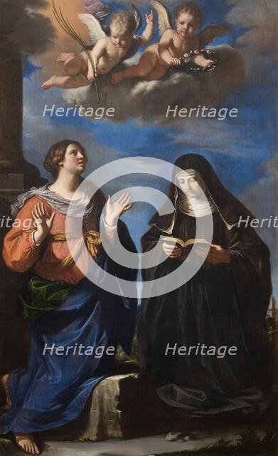 The Saints Lucretia and Gertrude, 1645. Creator: Guercino (1591-1666).