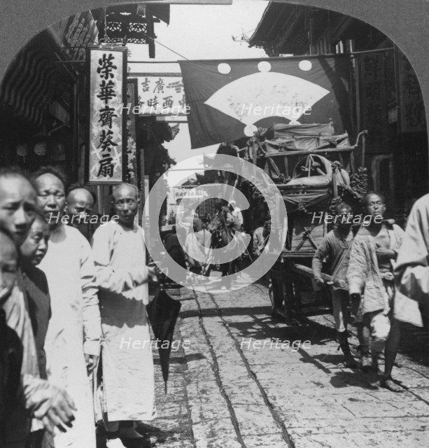 'A spirit chair, funeral pageant of a wealthy man', Nanking (Nanjing), China, 1906. Artist: The Fine Art Photographers Co