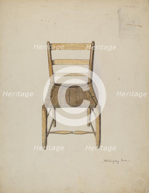 Chair, 1935/1942. Creator: Willoughby Ions.
