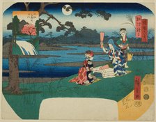 The Toi Jewel River in Settsu Province (Settsu Toi) and the Koya Jewel River in Kii Provin..., 1855. Creator: Ando Hiroshige.