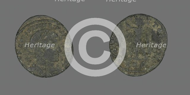 Coin Portraying Emperor Constantine I, 317 AD. Creator: Unknown.