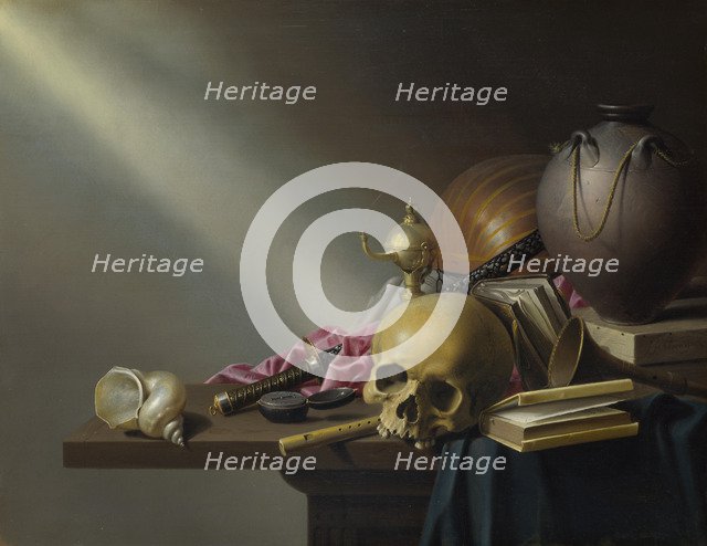 An Allegory of the Vanities of Human Life, c. 1640. Artist: Steenwijck, Harmen (1612-1656)