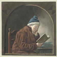Reading man, 1786-1833. Creator: Hendrik Jan van Amerom.