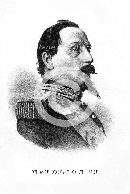 Napoleon III, President of the French Republic and Emperor of France, 1860s. Artist: Unknown