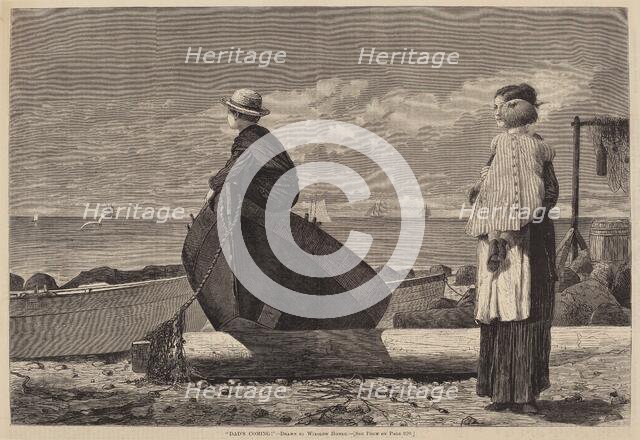 Dad's Coming!, published 1873. Creator: Winslow Homer.
