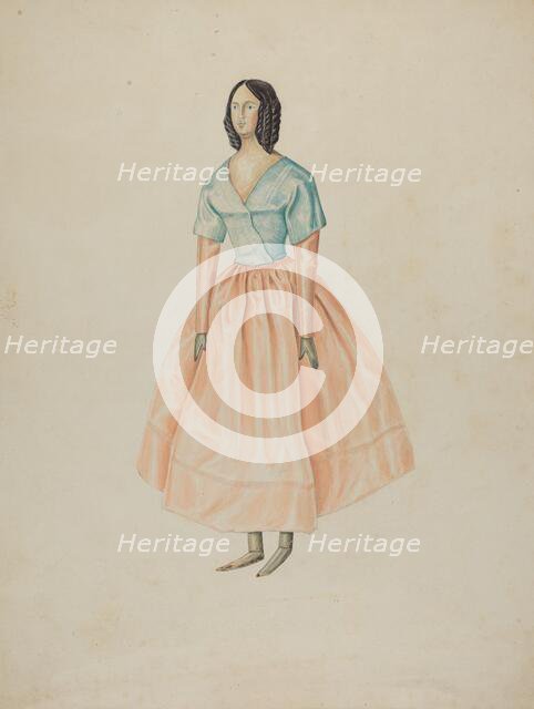 Costume Doll, c. 1938. Creator: Al Curry.