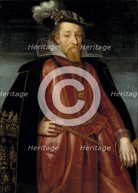 Portrait of King James I of England (1566-1625).