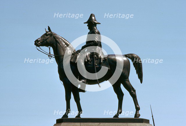 Equestrian Statue of Lord Wellington, 19th century. Artist: Unknown